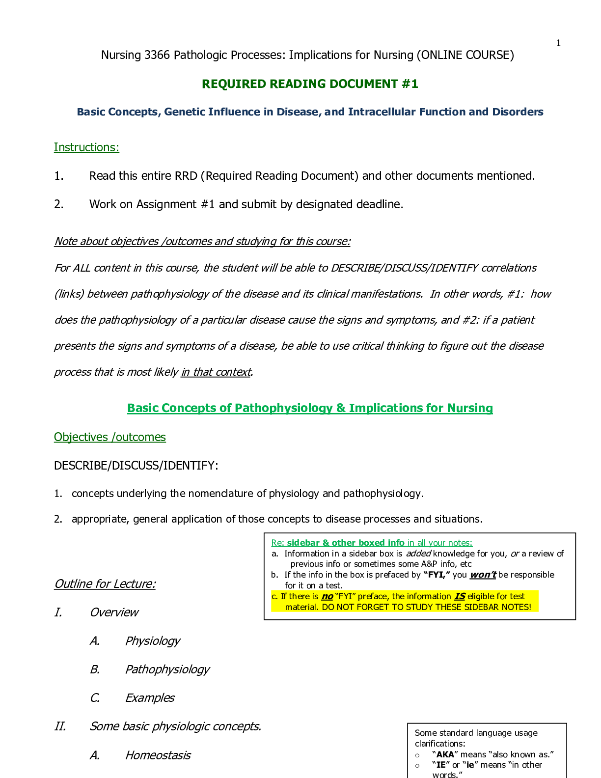 Preview image of NURS 3366 Nursing 3366 Pathologic Processes: Implications for Nursing (Latest 2021) 100% Correct Study Guide, Download to Score A document